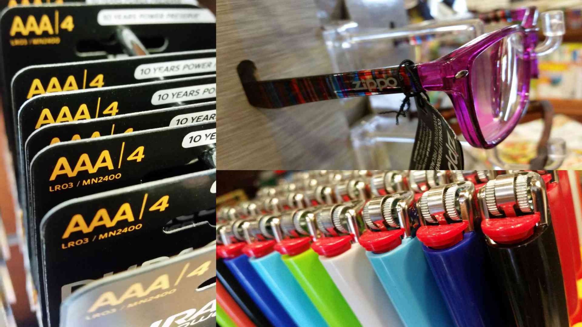 Batterie Occhiali Accendini